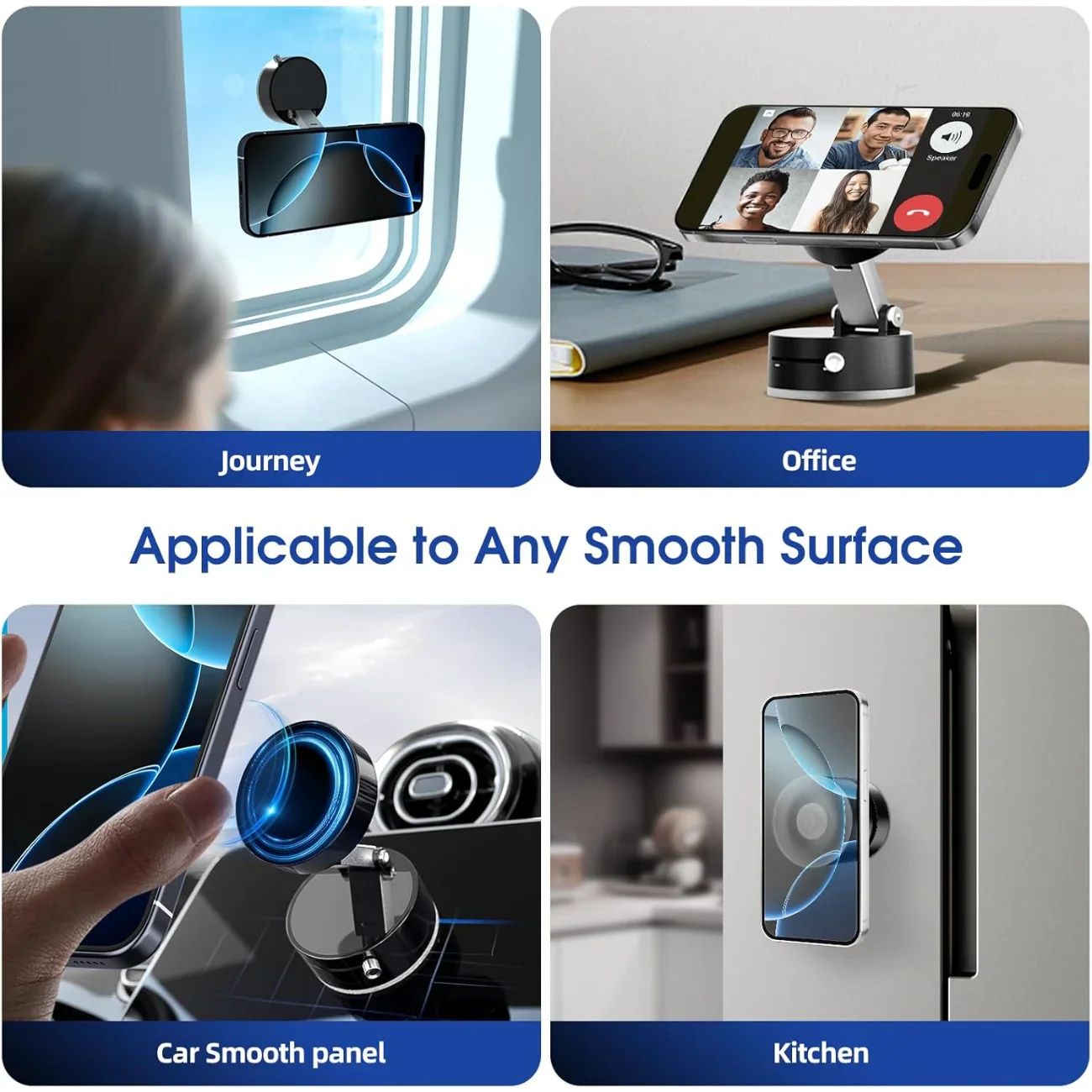 Vacuum Suction Magnetic Phone Holder