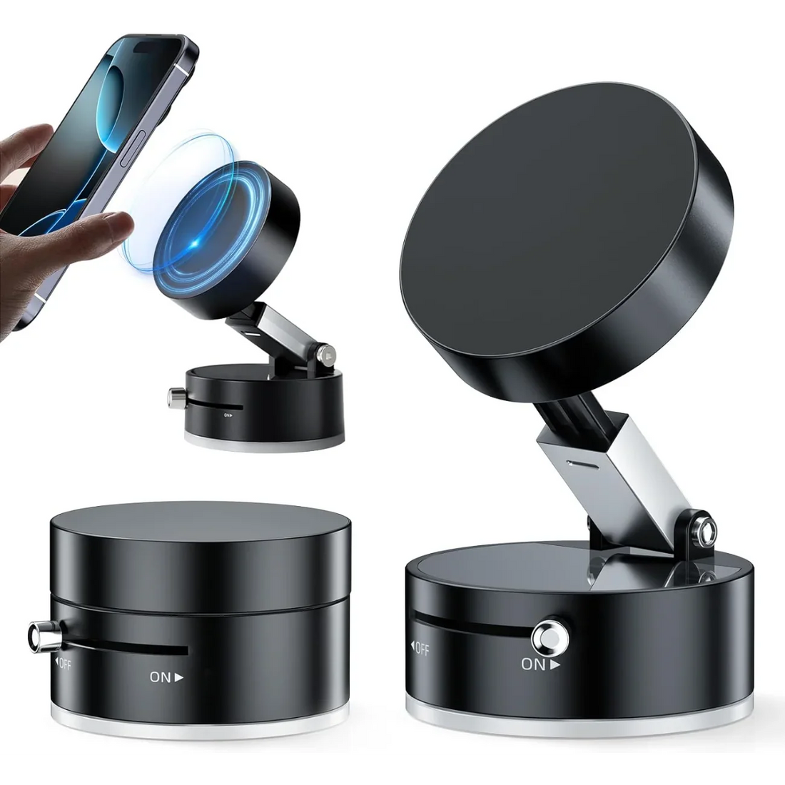 Vacuum Suction Magnetic Phone Holder